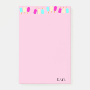 Eiscreme rosa post-it klebezettel