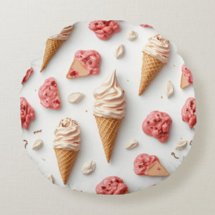Eiscreme Rundes Kissen