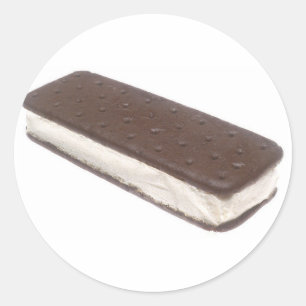Eiscreme Sandwich Runder Aufkleber