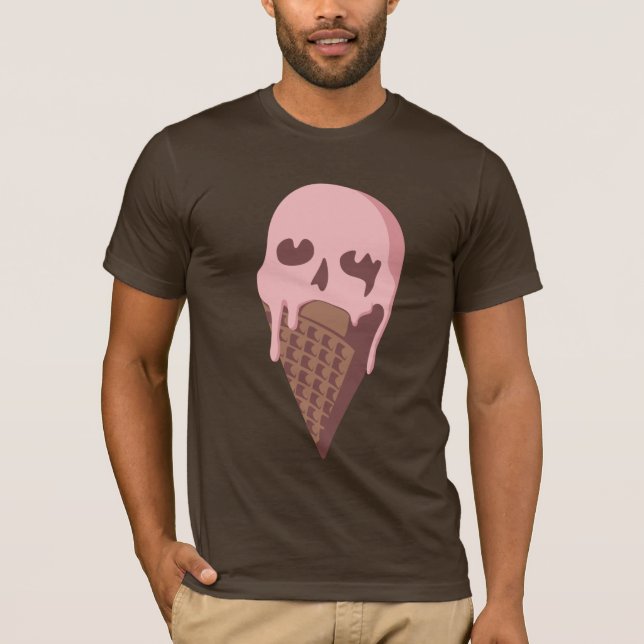 Eiscreme-Schädel T-Shirt (Vorderseite)