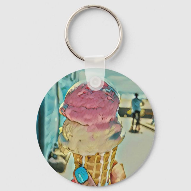 Eiscreme Schlüsselanhänger (Vorderseite)