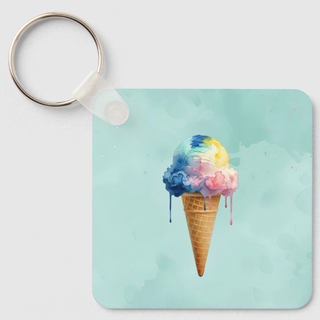 Eiscreme Schlüsselanhänger (Vorderseite)
