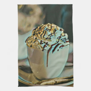 Eiscreme-Schokolade Geschirrtuch