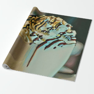 Eiscreme-Schokoladenkugel Geschenkpapier