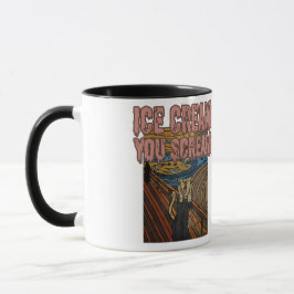Eiscreme, schrei tasse