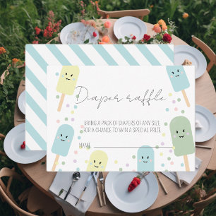 Eiscreme Scoop Confetti Babydusche Windelwanne Begleitkarte