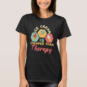 Eiscreme Scoop I billiger Therapie I Eiscreme Kind T-Shirt