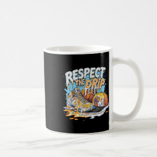 Eiscreme-Skelett Respektiere den Tropfen Skelett t Kaffeetasse