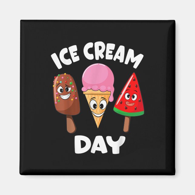 Eiscreme Sommerlicher Party Eiscreme Maker Kinder  Magnet (Vorne)