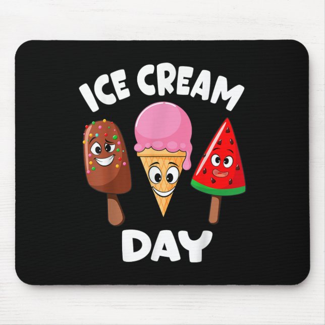 Eiscreme Sommerlicher Party Eiscreme Maker Kinder  Mousepad (Vorne)