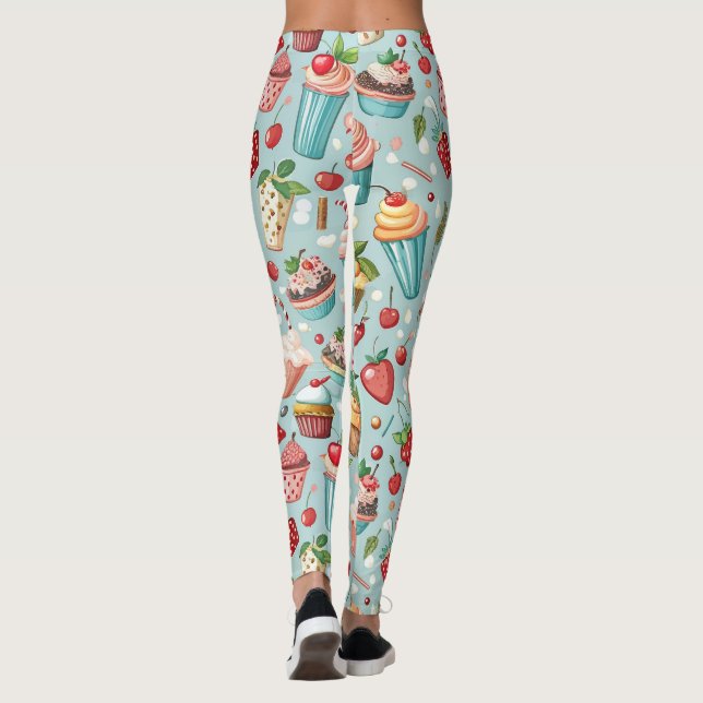 Eiscreme Spaß Leggings (Rückseite)