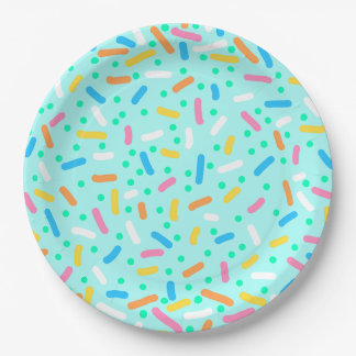 Eiscreme-Sprinkle Pappteller