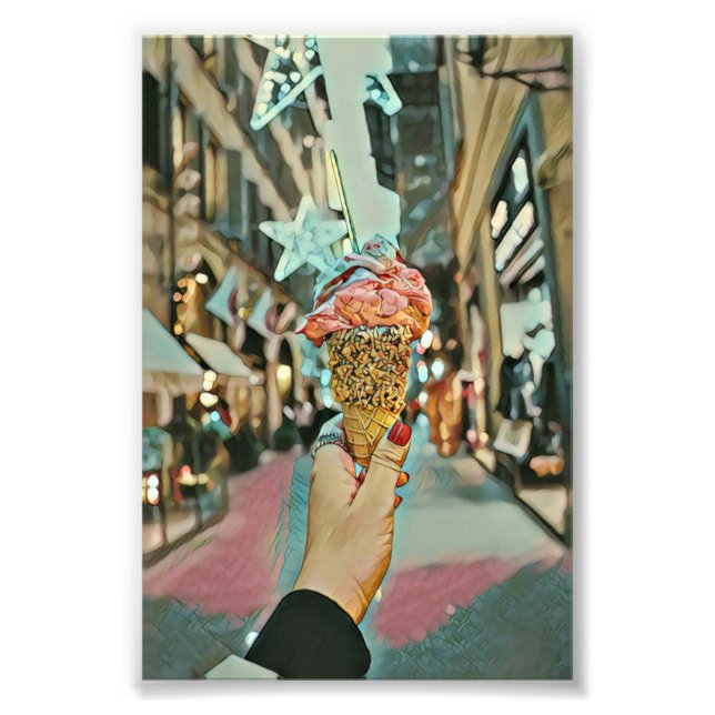 Eiscreme-Sprinklen Fotodruck (Vorne)