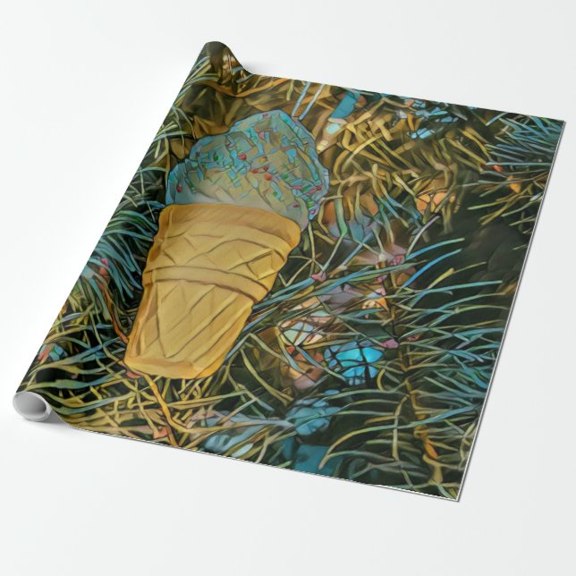 Eiscreme-Sprinklen Geschenkpapier (Ungerollt)