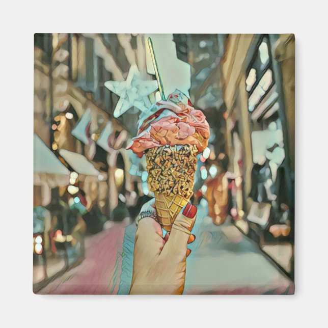 Eiscreme-Sprinklen Magnet (Vorne)