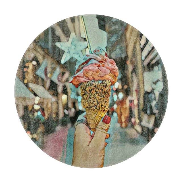 Eiscreme-Sprinklen Schneidebrett (Vorderseite)
