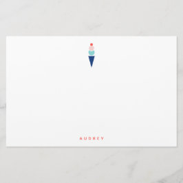 Eiscreme-Stationery Briefpapier