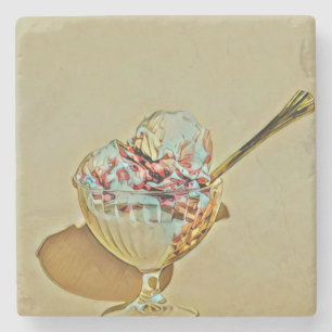 Eiscreme Steinuntersetzer