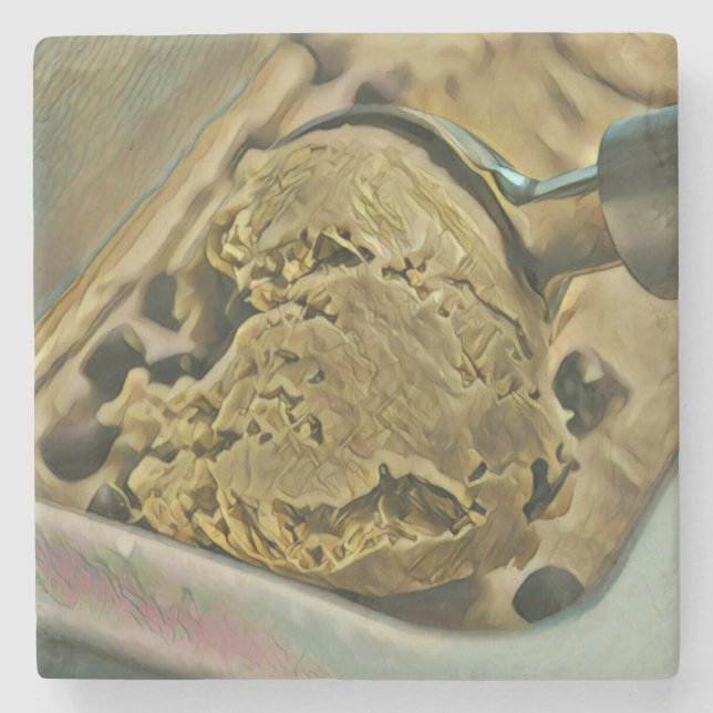 Eiscreme Steinuntersetzer (Vorderseite)