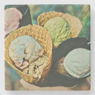 Eiscreme Steinuntersetzer