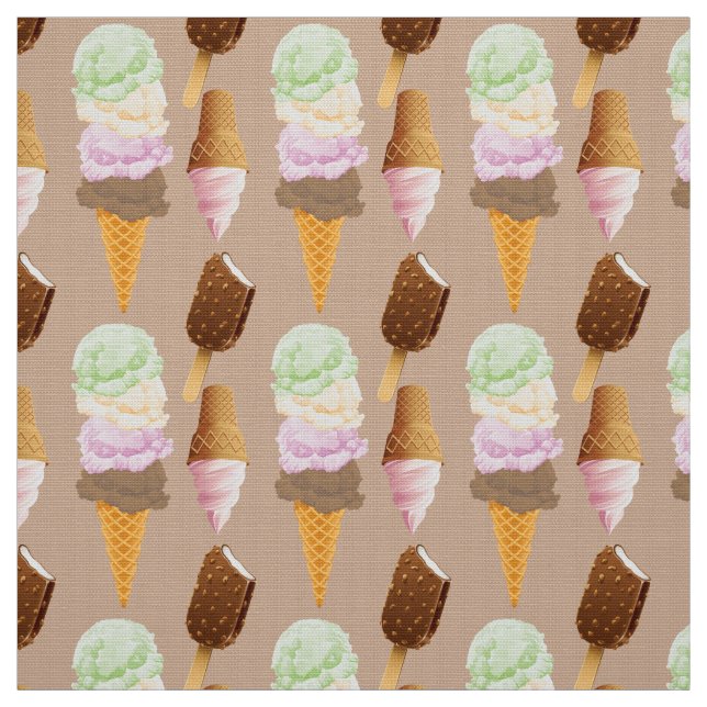 Eiscreme Stoff (Muster)