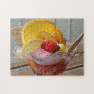 Eiscreme-Sundae-Foto Puzzle