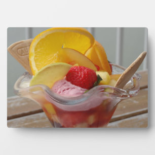 Eiscreme Sundae Fotoplatte