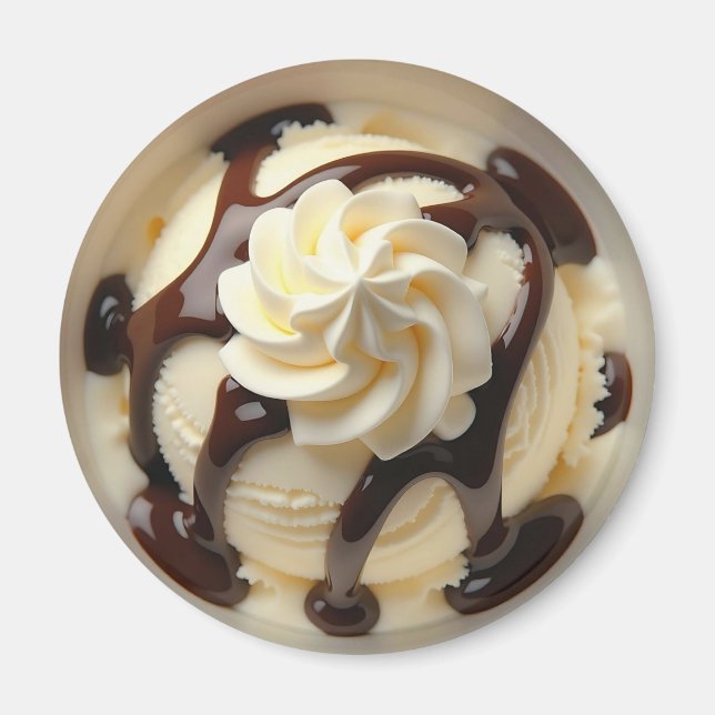 Eiscreme Sundae Magnet (Vorne)