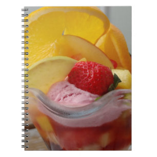 Eiscreme-Sundae-Notebooks Notizblock