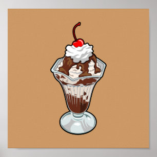 Eiscreme Sundae Poster