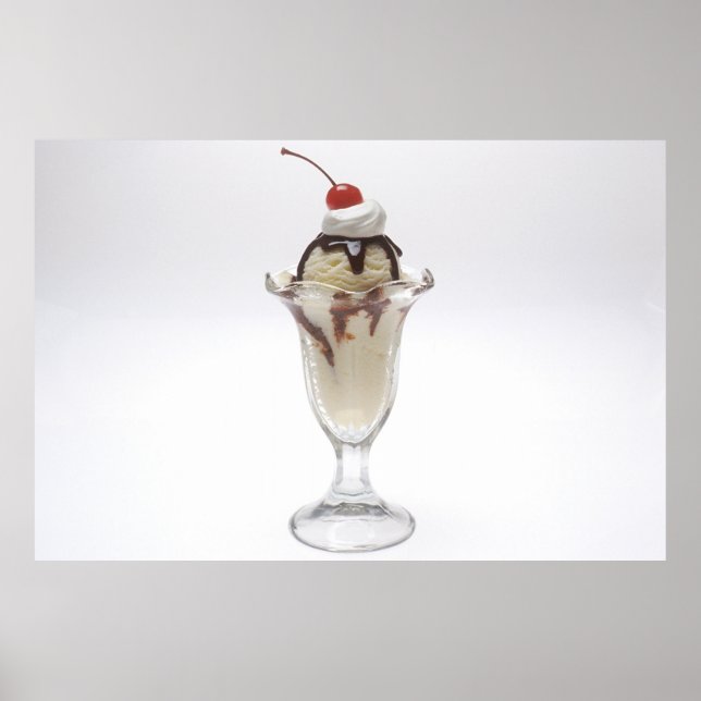 Eiscreme Sundae Poster (Vorne)