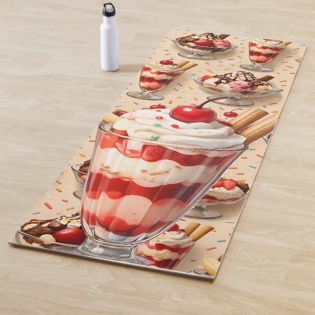 Eiscreme-Sundae Premium Yogamatte (Beispiel)