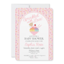 Eiscreme Sundae Sprinkler mit Liebe Baby Dusche