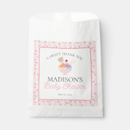 Eiscreme Sundae Sprinkler mit Liebe Baby Dusche Geschenktütchen