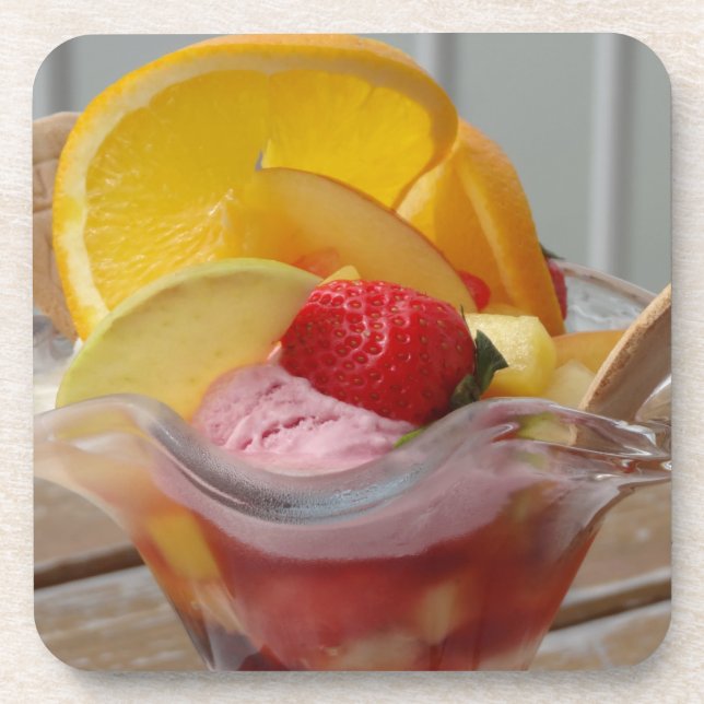 Eiscreme Sundae Untersetzer (Vorderseite)