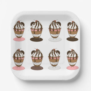 Eiscreme Sundaes Party Teller