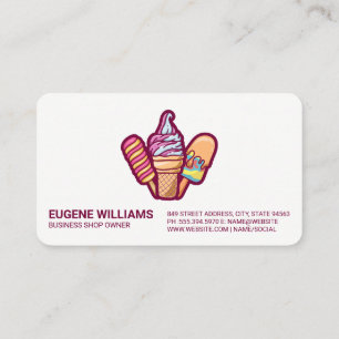 Eiscreme-Süße-Eis-am-Stiel-Leckereien   Desserts Visitenkarte