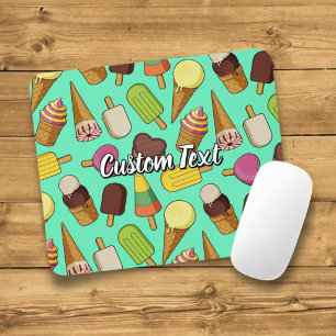 Eiscreme-Symbole Mousepad