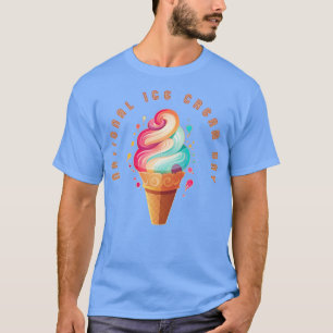 Eiscreme-Tag Eiscreme T-Shirt