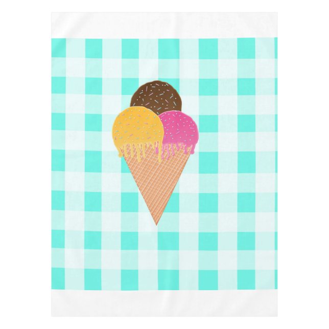 Eiscreme Tischdecke (Vorderseite)
