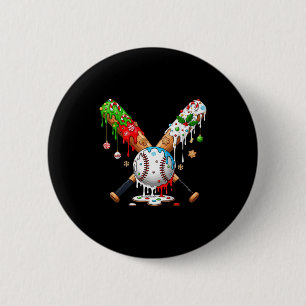 Eiscreme-Tropf-Baseball-Weihnachten-Xmas-Pyjama-Ki Button