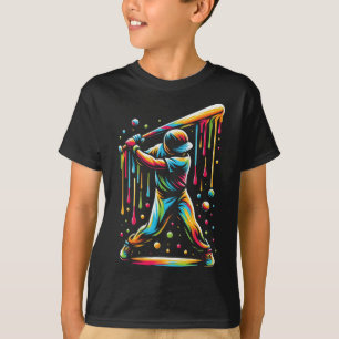Eiscreme-Tropf Bysebyll Byt Bysebyll Spieler Bytte T-Shirt