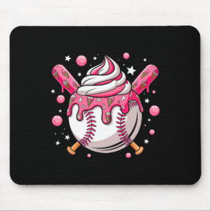 Eiscreme-Tropf Bysebyll Zeug Shirt Zeug Bysebyll Mousepad