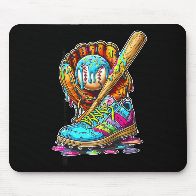 Eiscreme-Tropf-Bysebyll-Zeug-Softbyll-Tropf-Handsc Mousepad (Vorne)