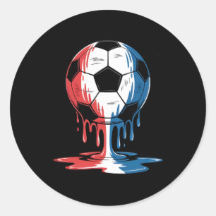Eiscreme-Tropf-Fußball 4. Juli Jungen Kinder Footb Runder Aufkleber
