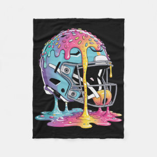 Eiscreme-Tropf-Fußball-Zeug Jungen Qb Rb Lineman W Fleecedecke