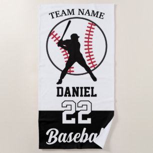 Eiscreme Tropfen Baseball Beach Handtuch für Junge
