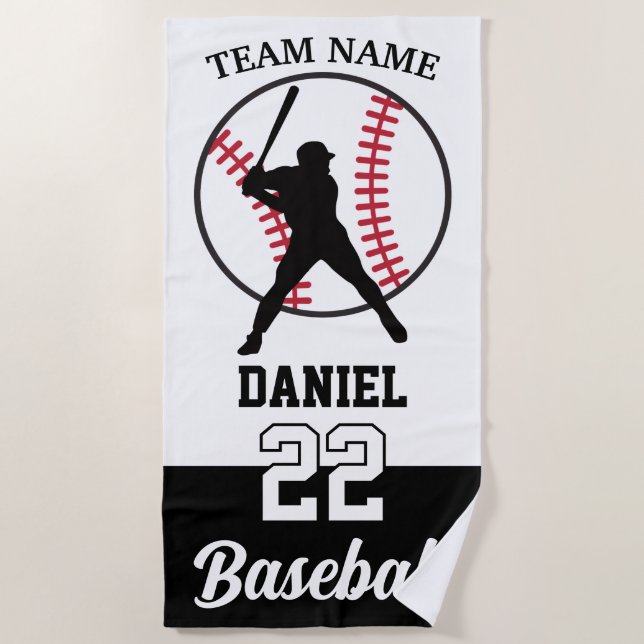 Eiscreme Tropfen Baseball Beach Handtuch für Junge (Vorderseite)