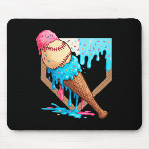Eiscreme-Tropfen Bysebyll Jungen Spiel-Tag Home Pl Mousepad