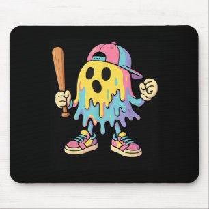 Eiscreme Tropfen Farbenfrohe Geist Baseball Spots  Mousepad